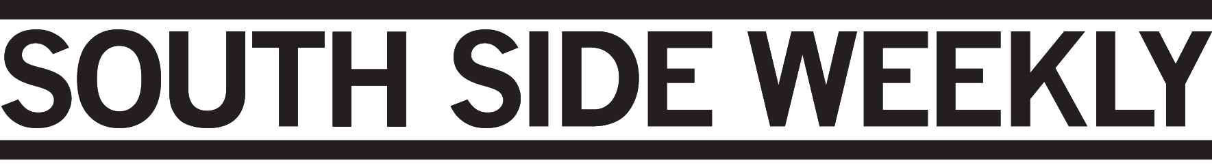 'South Side Weekly' in bold uppercase black text with a thick black line above and below the text